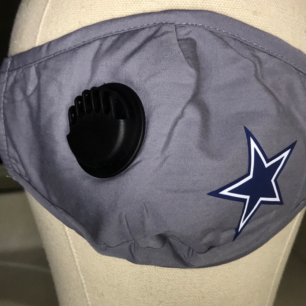 Grey Dallas Cowboys mask